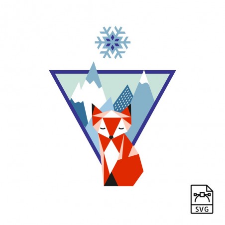 Mountain fox - Vector graphics_15