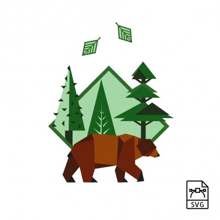 Brown bear - Vector graphics_16